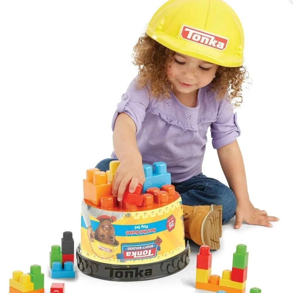 Tonka Mighty Builders Yellow Hard Hat Bucket Set